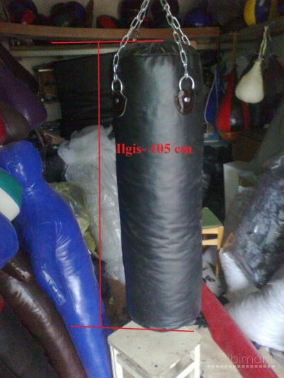 Bokso maišas,kriaušė iš  natūralios odos nuo 150 euro už 150 cm ilgio