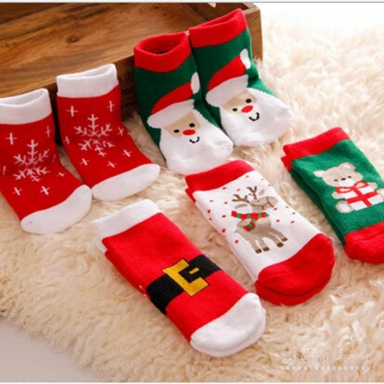 Kalėdinės vaikiškos kojinaitės, 3-5 metų vaikams