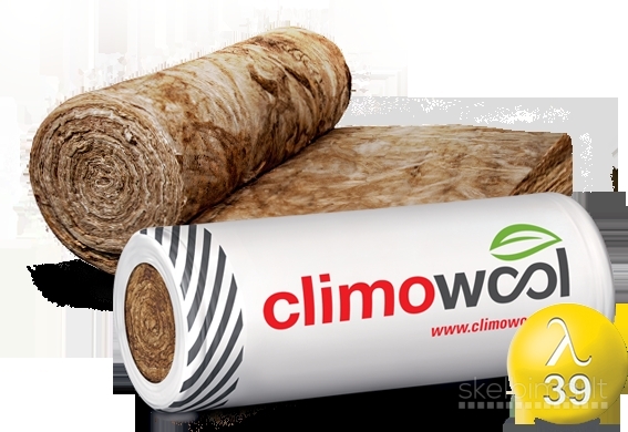 Mineralinė vata Climowool, ruloninė, plokštinė