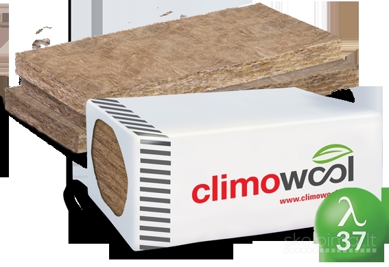 Mineralinė vata Climowool, ruloninė, plokštinė