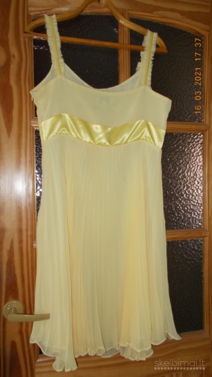 Parduodama geltonos spalvos suknelė 