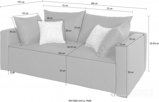 Sofa-lova "DANY 2" vokiška 