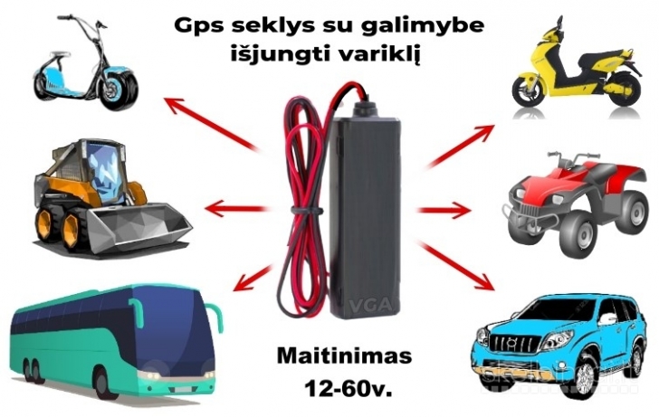 GPS SEKLYS - 360 Dienų autonominis veikimas