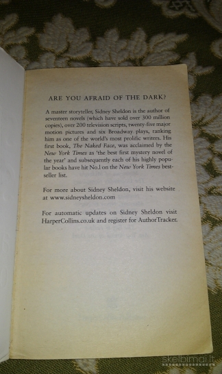 Knygą"are You Afraid of the Dark?"sheldon Sidney