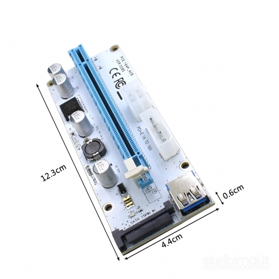 PCI-E Riser“ kortelė 008s 