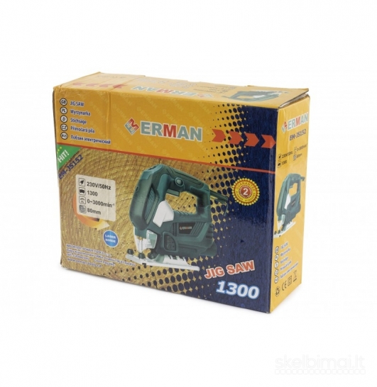 Nauji Siaurapjūkliai Erman 1300 W- Super kaina
