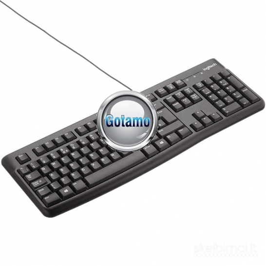 Klaviatūra su laidu Logitech K120 iš WWW.GOTAMO.LT