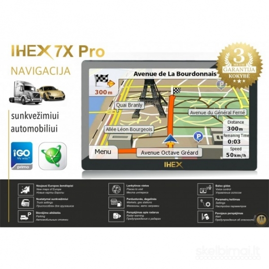 IHEX 7X navigacija