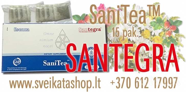 Santegra SaniTea 15 pak tiesiai iš gamintojo