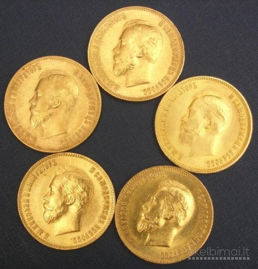 Brangiausiai kolekcijai perku auksines ir sidabrines monetas