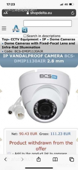 Bcs Line Ip apsaugos stebejimo kameros