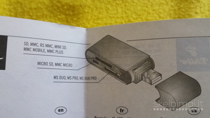 USB Card Reader,USB kabelis+prietaisas duomenims perkelti