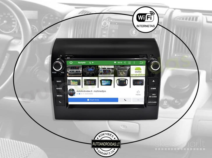 FIAT, CITROEN, PEUGEOT 2009-15 Android multimedia USB/GPS/WiFi/Bluetooth/7"