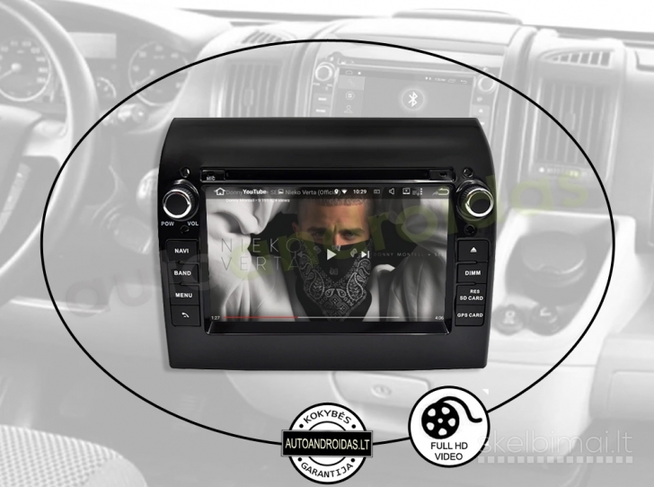 FIAT, CITROEN, PEUGEOT 2009-15 Android multimedia USB/GPS/WiFi/Bluetooth/7"