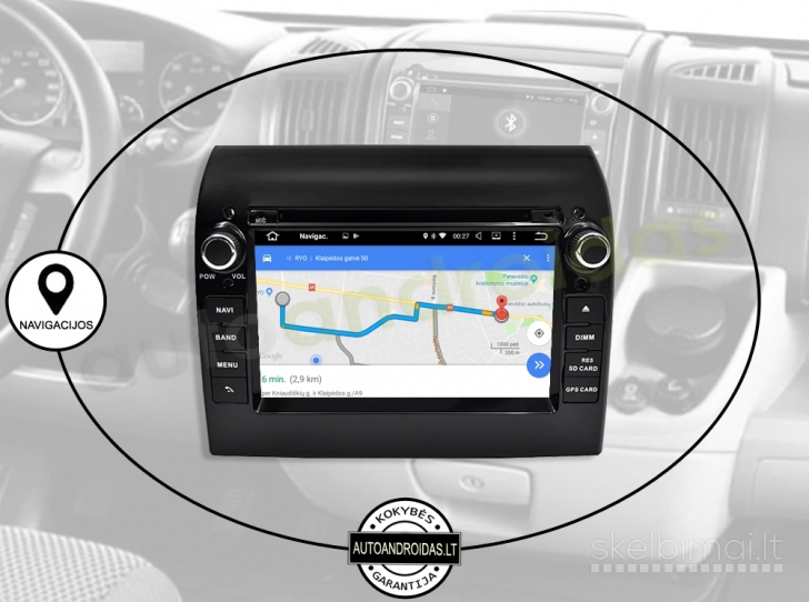 FIAT, CITROEN, PEUGEOT 2009-15 Android multimedia USB/GPS/WiFi/Bluetooth/7"