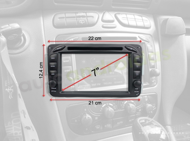 MERCEDES 1996-08 Android multimedia USB/GPS/WiFi/Bluetooth/7"