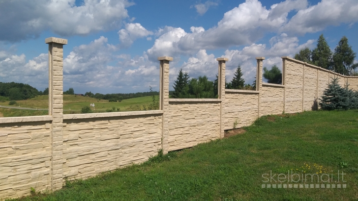 betonines tvoros vienpusės ir dvipusės