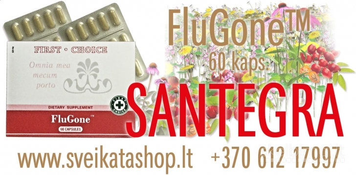 FluGone™ 60 kaps - maisto papildas SANTEGRA / mob: 8 612 17997