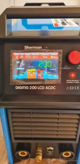 Suvirinimo aparatas SHERMAN DIGITIG MULTIPRO 200G AC/DC ALIUMINIUI