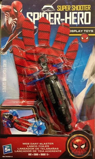 Super herojaus Spider Man pirštinė