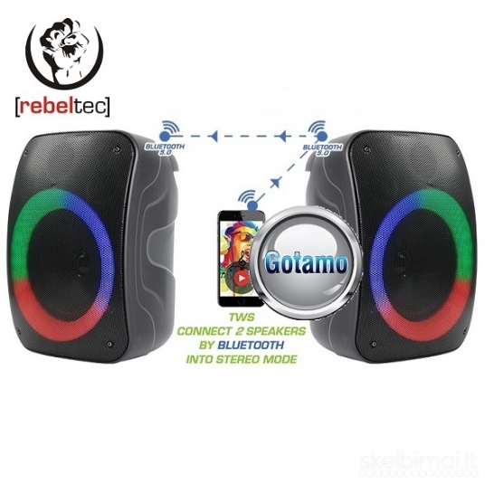 Bluetooth garsiakalbis kolonėlė RebelTec Stage 220 WWW.GOTAMO.LT