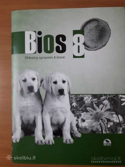 Biologijos užduočių sąsiuvinis 8 klasei Bios 8