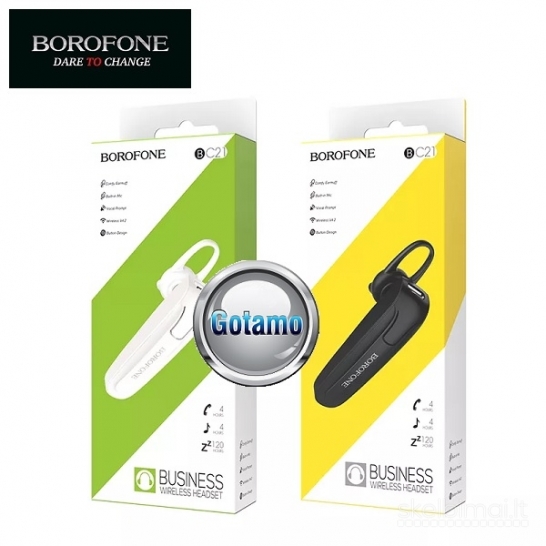 Bluetooth laisvų rankų įranga Borofone BC21 WWW.GOTAMO.LT