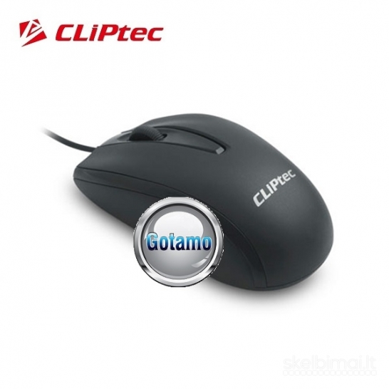 Optinė pelė su laidu Cliptec Xilent begarsė WWW.GOTAMO.LT