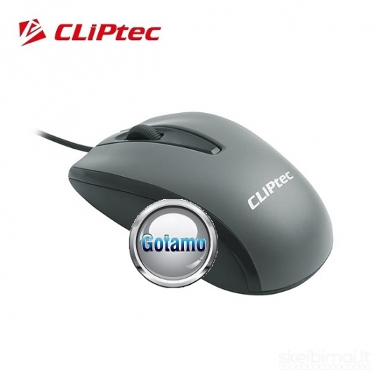 Optinė pelė su laidu Cliptec Xilent begarsė WWW.GOTAMO.LT