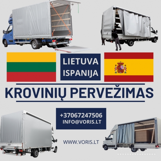 ISPANIJA - LIETUVA * Motociklų pervežimas  