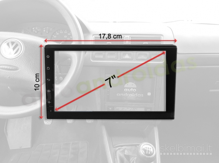 1DIN Aandroid universali multimedia USB/GPS/WIFI/BT/9"