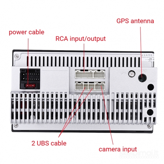 7" Android automobilio multimedija + kamera