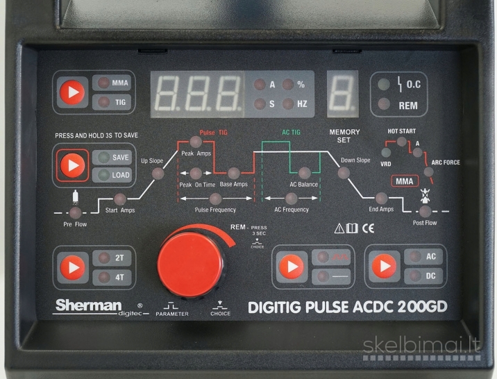 SHERMAN DIGITIG PULSE ACDC 200GD