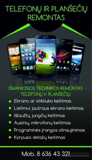 iPhone 14, iPhone 14 Plus, iPhone 14 Pro, iPhone 14 Pro Max remontas Vilniuje