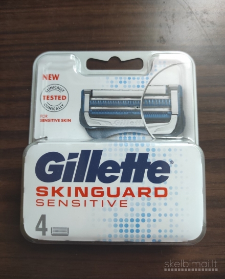 Originalūs Gillette Skinguard peiliukai 4vnt.