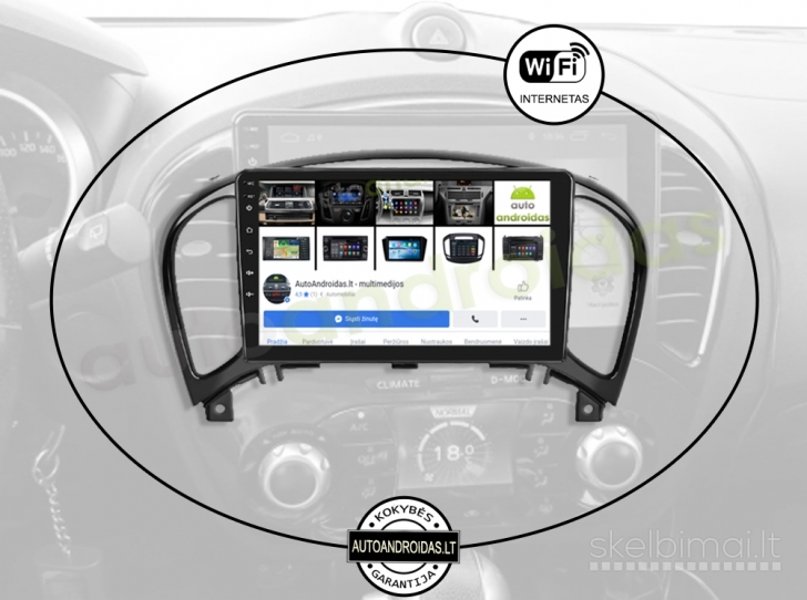 Nissan Juke 2010-14 Android multimedia GPS/WiFi/BT/USB