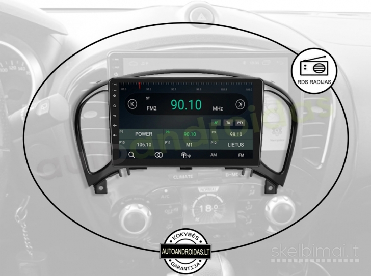 Nissan Juke 2010-14 Android multimedia GPS/WiFi/BT/USB