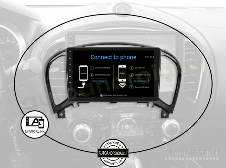 Nissan Juke 2010-14 Android multimedia GPS/WiFi/BT/USB