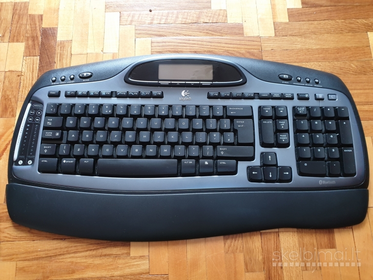 Logitech MX5000 bluetooth klaviatūra su multimedija ir ekranu
