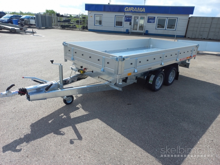 TEMARED Tipper 3617/2 3500kg, lengvųjų automobilių priekabos