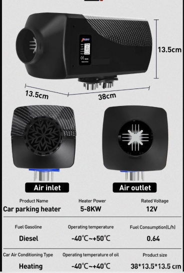 Nauji dyzeliniai šildytuvai jų dalys priedai 12v 5-8kw garažui auto webasta