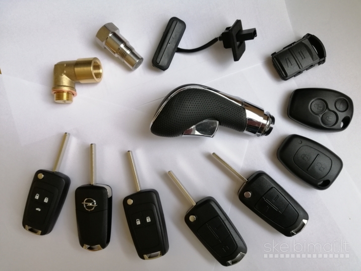 Opel raktu korpusai ir salono detales