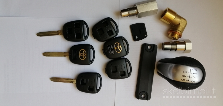 Toyota raktu korpusai ir detales