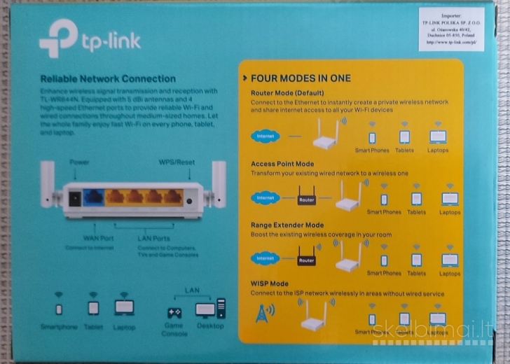 Maršrutizatorius TP-Link TL-WR844N