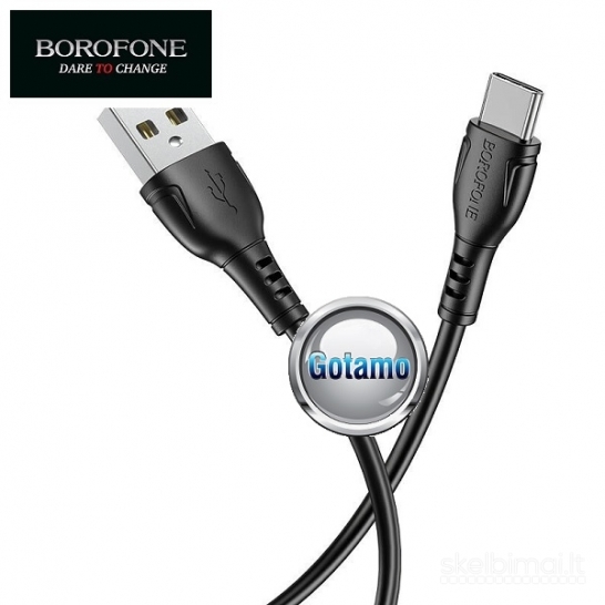 Micro USB laidas 1 metras Borofone WWW.GOTAMO.LT