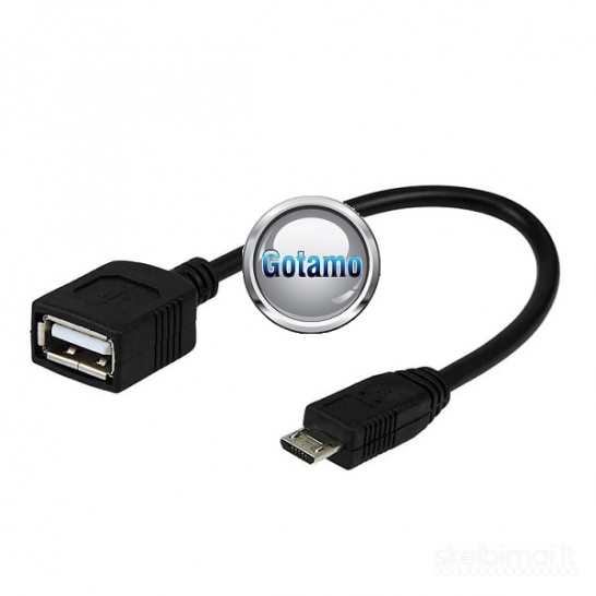 Micro USB į USB 2.0 lizdą jungtis laidas OTG WWW.GOTAMO.LT