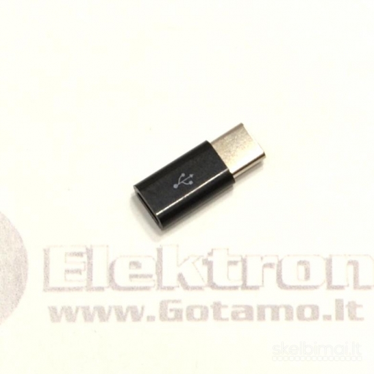 Micro USB lizdas į Type-C jungtis WWW.GOTAMO.LT