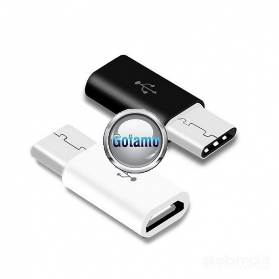 Micro USB lizdas į Type-C jungtis WWW.GOTAMO.LT