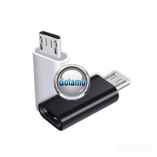 Type-C lizdas į Micro USB jungtis WWW.GOTAMO.LT