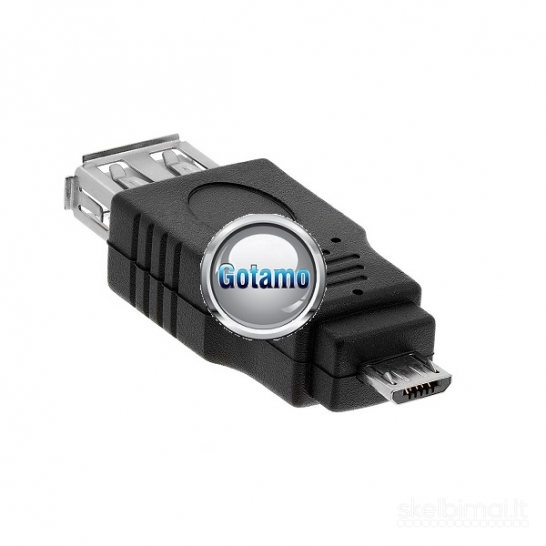 Micro USB į USB 2.0 lizdą jungtis OTG WWW.GOTAMO.LT